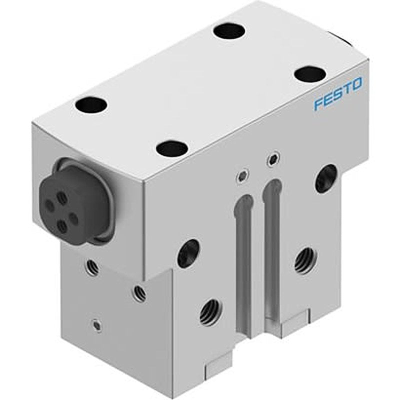 Festo 2 Finger Double Acting Action Pneumatic Gripper, HGPD-16-A-G1, Parallel Gripping Type