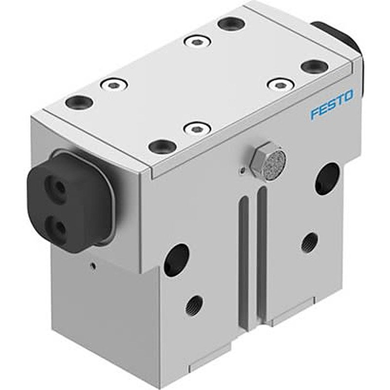 Festo 2 Finger Double Acting Action Pneumatic Gripper, HGPD-50-A-G1, Parallel Gripping Type