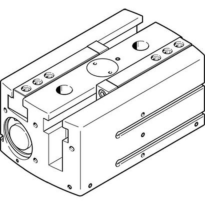 Festo 2 Finger Double Acting Action Pneumatic Gripper, HGPL-40-60-A-B, Parallel Gripping Type