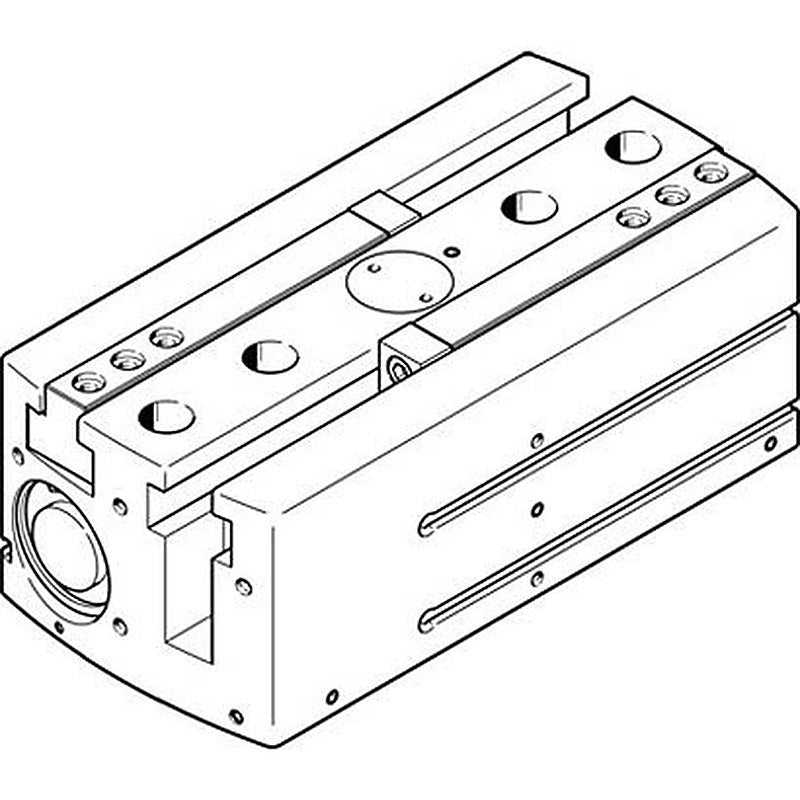 Festo 2 Finger Double Acting Action Pneumatic Gripper, HGPL-40-80-A-B, Parallel Gripping Type