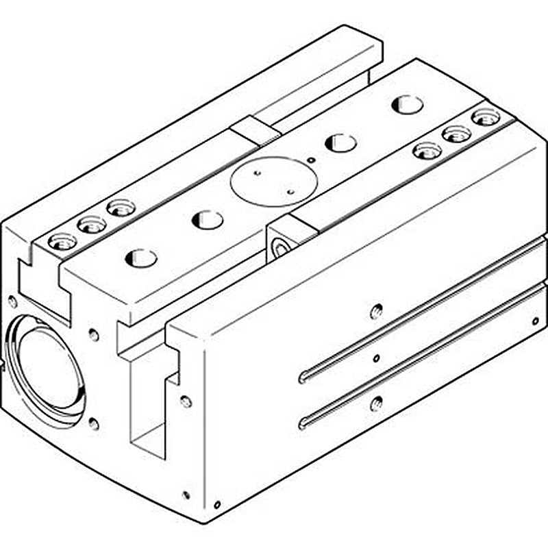 Festo 2 Finger Double Acting Action Pneumatic Gripper, HGPL-63-100-A-B, Parallel Gripping Type