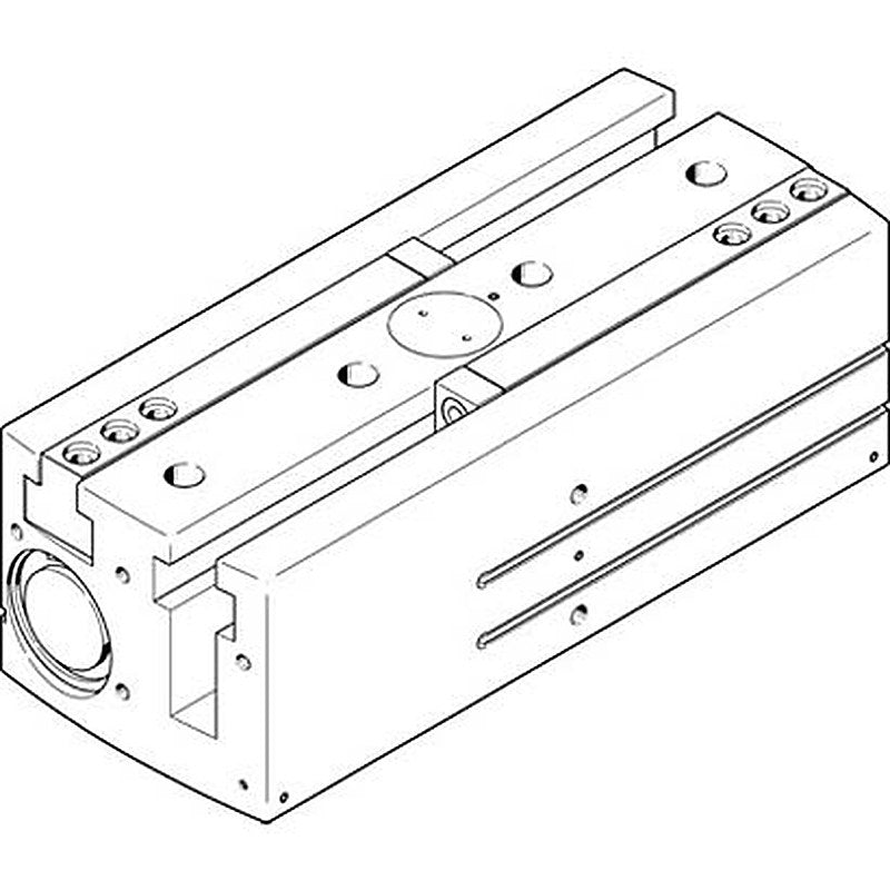 Festo 2 Finger Double Acting Action Pneumatic Gripper, HGPL-63-150-A-B, Parallel Gripping Type