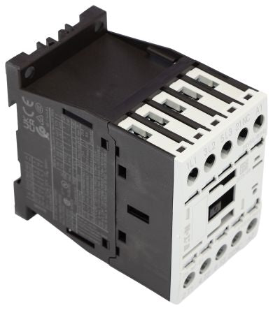 Eaton DILM Contactor, 24V ac Coil, 3-Pole, 7 A, 3 kW 24V ac, 3 NO, 400V ac