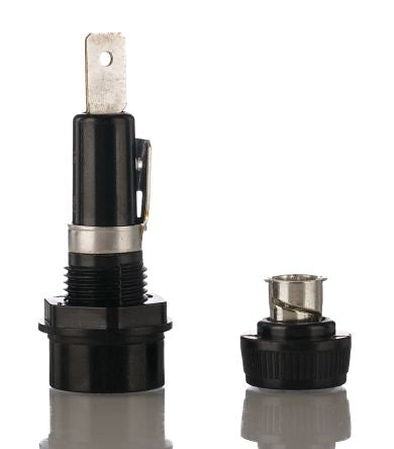 Eaton 15A Panel Mount Fuse Holder for 1/4 x 1-1/4 in, 25V