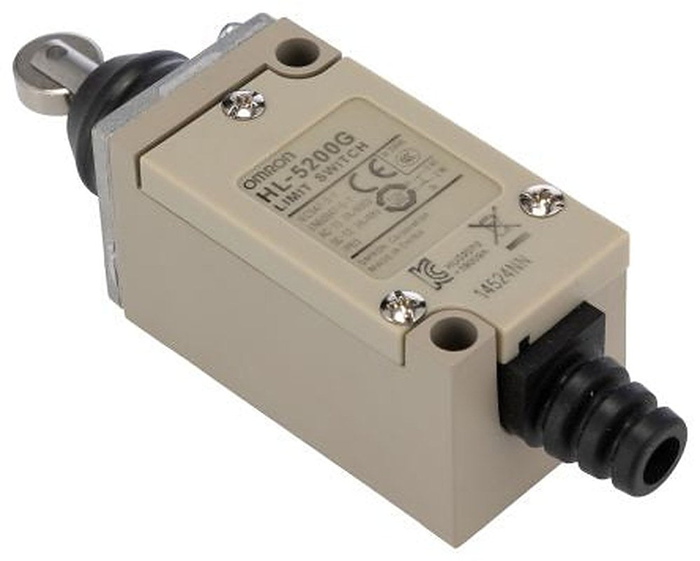 Omron HL-5000 Series Roller Plunger Limit Switch, SPDT, IP65, Metal Housing
