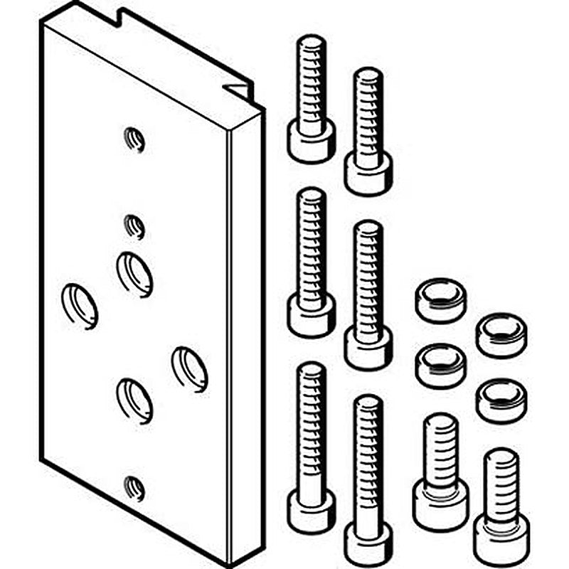 Festo Adapter Kit HMSV-22, For Use With Pneumatic Cylinder & Actuator