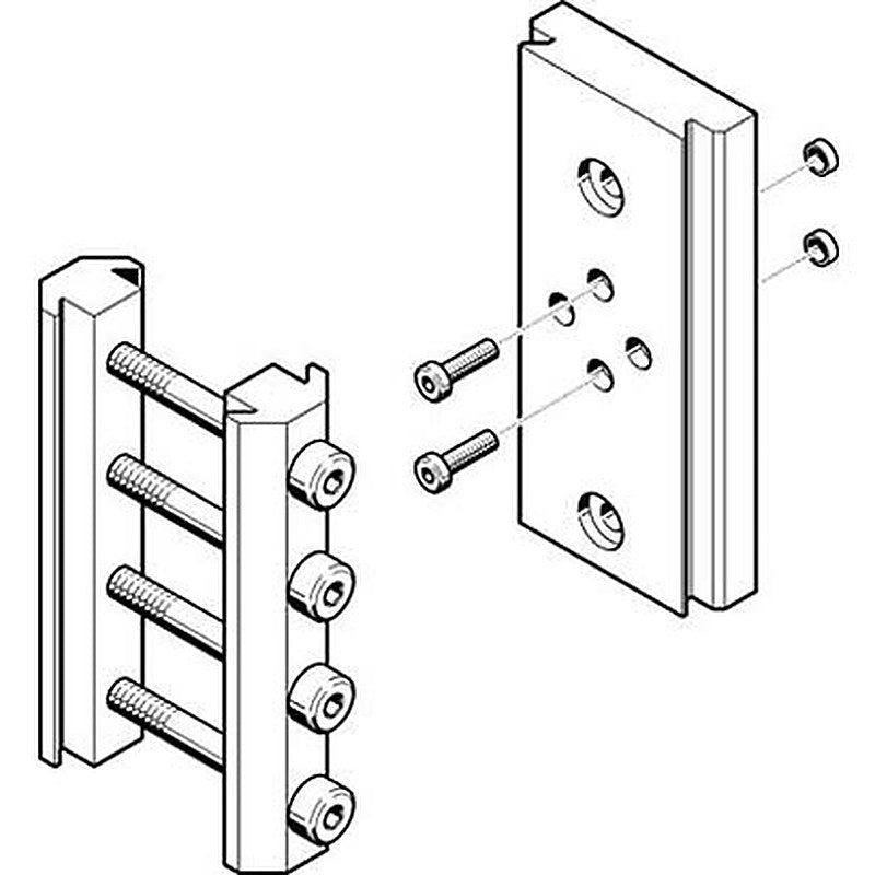 Festo Adapter Kit HMSV-27, For Use With Pneumatic Cylinder & Actuator