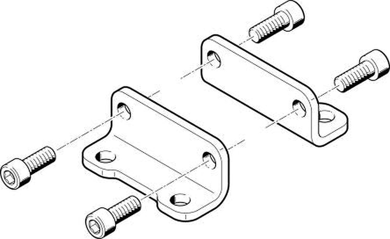 Festo Axial Foot HNA-100-R3, For Use With Axial