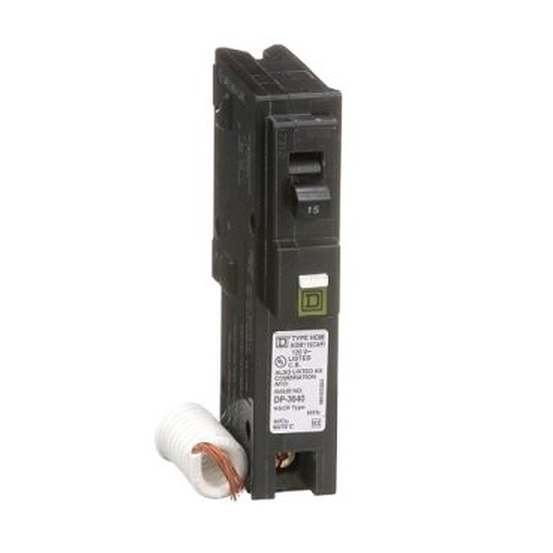 Mini circuit breaker, Homeline, 15A, 1 pole, 120VAC, 10kA AIR, combo arc fault, pigtail neutral, plug in, UL (Mini circuit breaker Homeline) is a Schneider Electric product. Designed for reliable performance and long service life. Available across Iraq — contact us for pricing and delivery options.