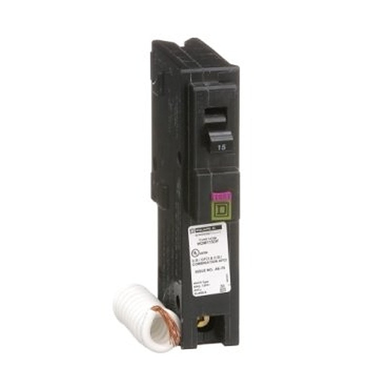 Mini circuit breaker, Homeline, 15A, 1 pole, 120VAC, 10kA AIR, combo ARC/ground fault, plug in, UL [TAA] (Mini circuit breaker Homeline) is a Schneider Electric product. Designed for reliable performance and long service life. Available across Iraq — contact us for pricing and delivery options.