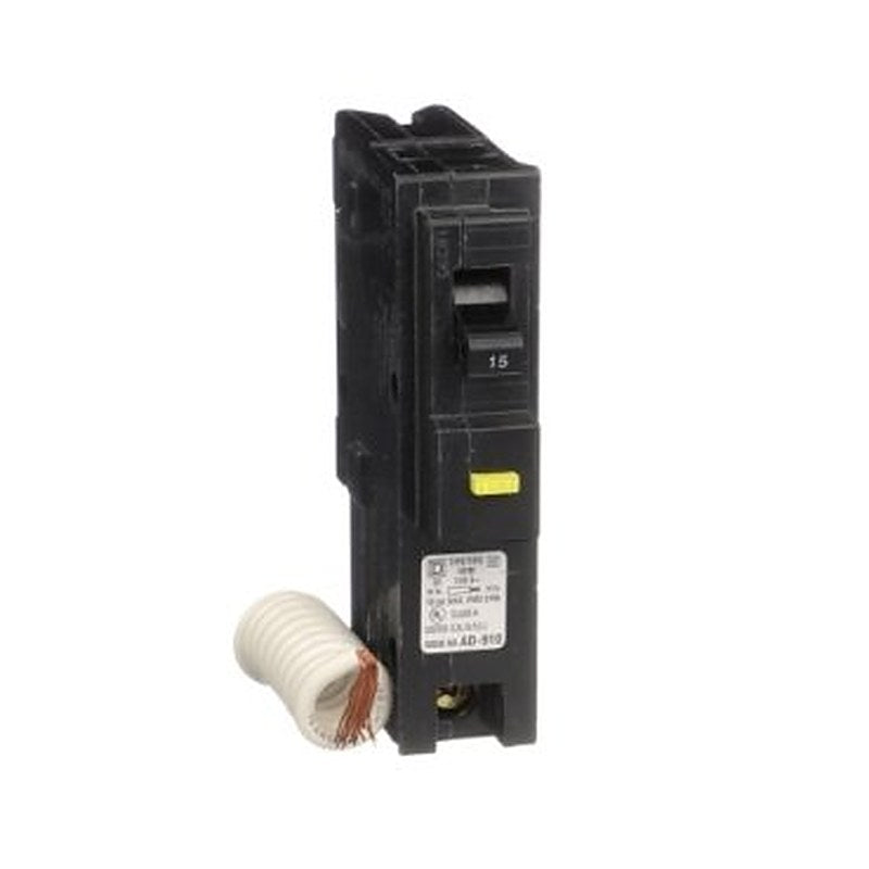 Mini circuit breaker, Homeline, 15A, 1 pole, 120VAC, 10kA AIR, ground fault class A, plug in, UL [TAA] (Mini circuit breaker Homeline) is a Schneider Electric product. Designed for reliable performance and long service life. Available across Iraq — contact us for pricing and delivery options.