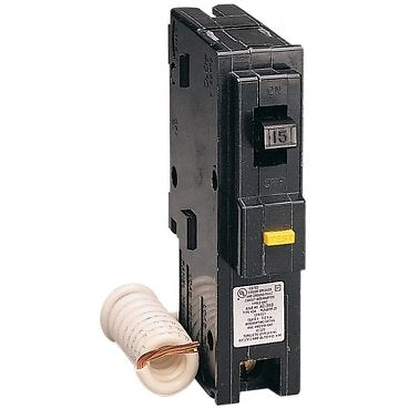 Mini circuit breaker, Homeline, 15A, 1 pole, 120VAC, 10kA AIR, ground fault class A, plug in, UL [TAA] (Mini circuit breaker Homeline) is a Schneider Electric product. Designed for reliable performance and long service life. Available across Iraq — contact us for pricing and delivery options.