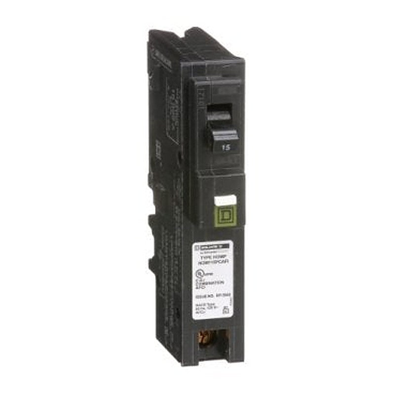 Mini circuit breaker, Homeline, 15A, 1 pole, 120VAC, 10kA AIR, combo arc fault, plug on neutral, plug in, UL [TAA] (Mini circuit breaker Homeline) is a Schneider Electric product. Designed for reliable performance and long service life. Available across Iraq — contact us for pricing and delivery options.