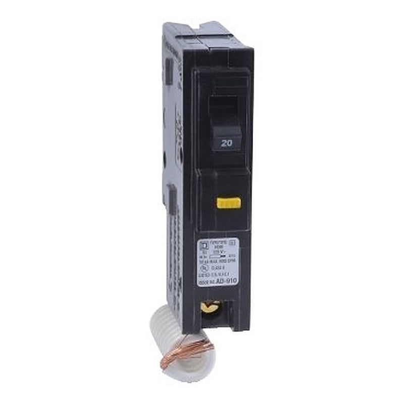Mini circuit breaker, Homeline, 20A, 1 pole, 120VAC, 10kA AIR, ground fault class A, plug in, UL [TAA] (Mini circuit breaker Homeline) is a Schneider Electric product. Designed for reliable performance and long service life. Available across Iraq — contact us for pricing and delivery options.