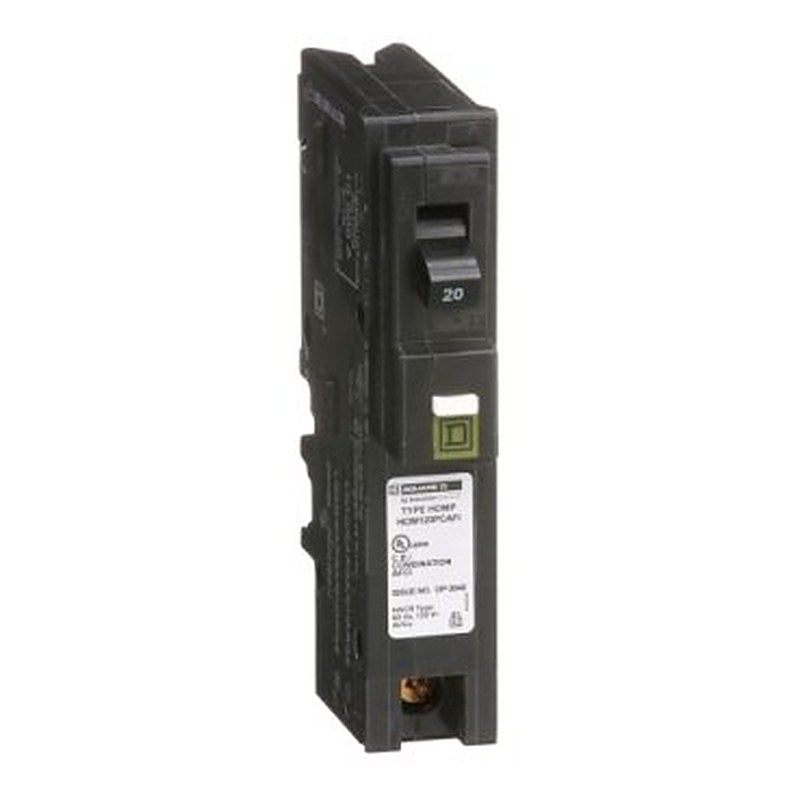 Mini circuit breaker, Homeline, 20A, 1 pole, 120VAC, 10kA AIR, combo arc fault, plug on neutral, plug in, UL [TAA] (Mini circuit breaker Homeline) is a Schneider Electric product. Designed for reliable performance and long service life. Available across Iraq — contact us for pricing and delivery options.