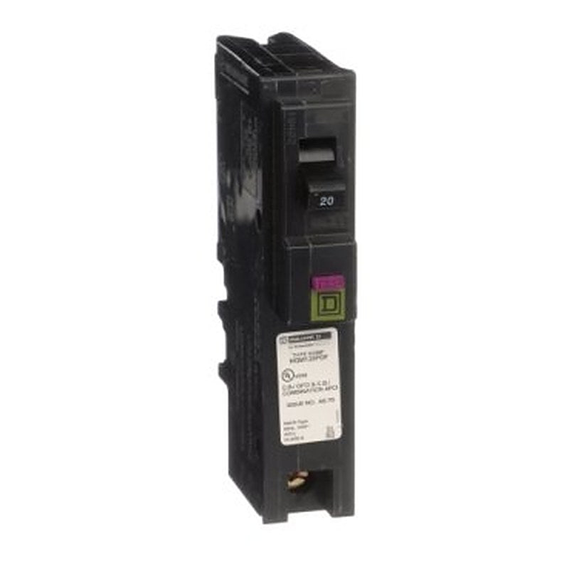 Mini circuit breaker, Homeline, 20A, 1 pole, 120VAC, 10kA AIR, combo ARC/ground fault, plug on neutral, plug in, UL [TAA] (Mini circuit breaker Homeline) is a Schneider Electric product. Designed for reliable performance and long service life. Available across Iraq — contact us for pricing and delivery options.