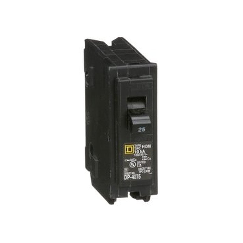 Mini circuit breaker, Homeline, 25A, 1 pole, 120/240VAC, 10kA AIR, standard type, plug in, UL (Mini circuit breaker Homeline) is a Schneider Electric product. Designed for reliable performance and long service life. Available across Iraq — contact us for pricing and delivery options.