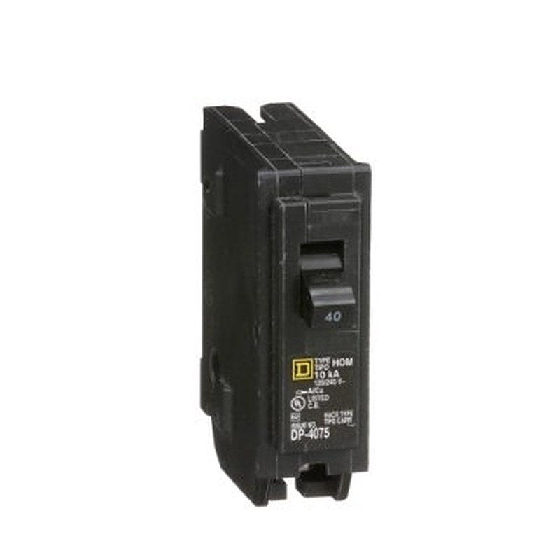 Mini circuit breaker, Homeline, 40A, 1 pole, 120/240VAC, 10kA AIR, standard type, plug in, UL (Mini circuit breaker Homeline) is a Schneider Electric product. Designed for reliable performance and long service life. Available across Iraq — contact us for pricing and delivery options.
