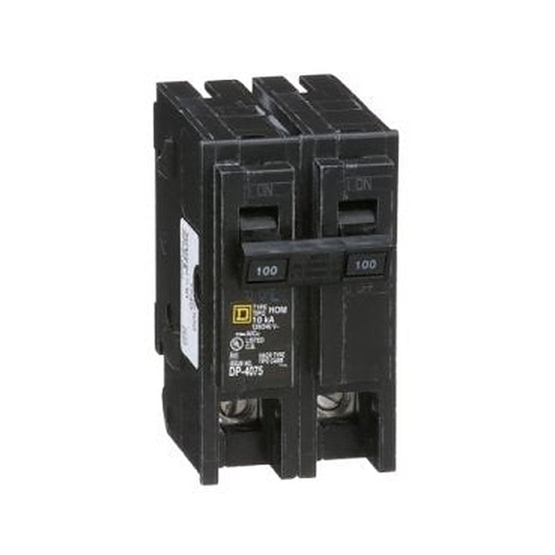 Mini circuit breaker, Homeline, 100A, 2 pole, 120/240VAC, 10kA AIR, standard type, plug in, UL (Mini circuit breaker Homeline) is a Schneider Electric product. Designed for reliable performance and long service life. Available across Iraq — contact us for pricing and delivery options.