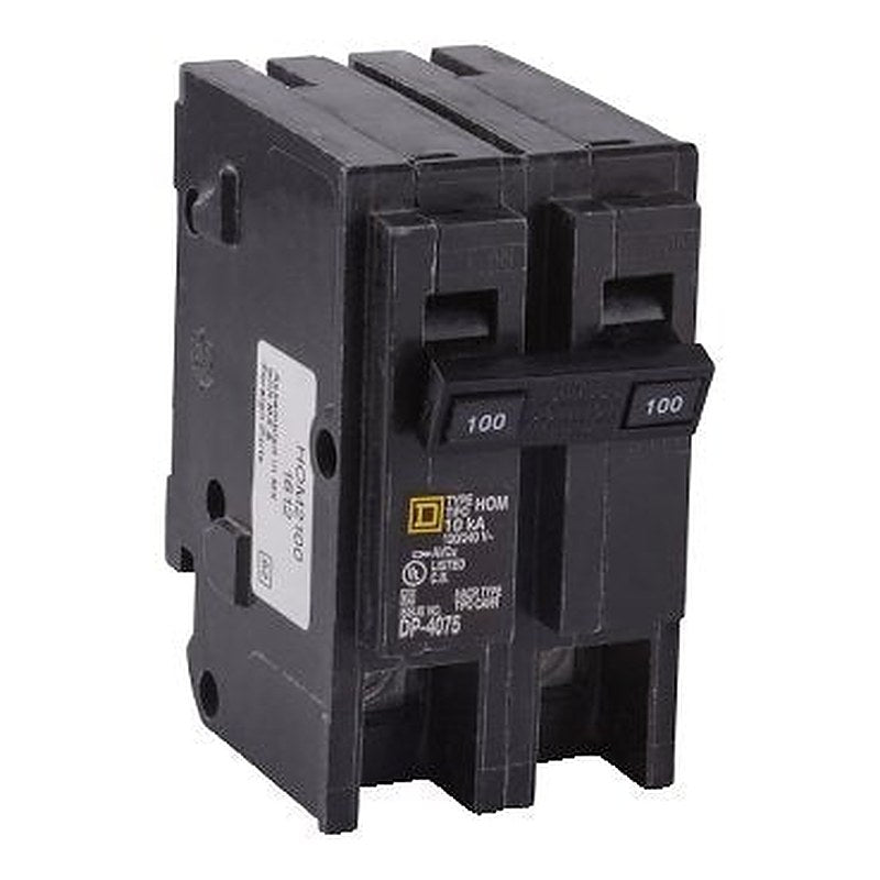 Mini circuit breaker, Homeline, 100A, 2 pole, 120/240VAC, 10kA AIR, standard type, plug in, UL (Mini circuit breaker Homeline) is a Schneider Electric product. Designed for reliable performance and long service life. Available across Iraq — contact us for pricing and delivery options.