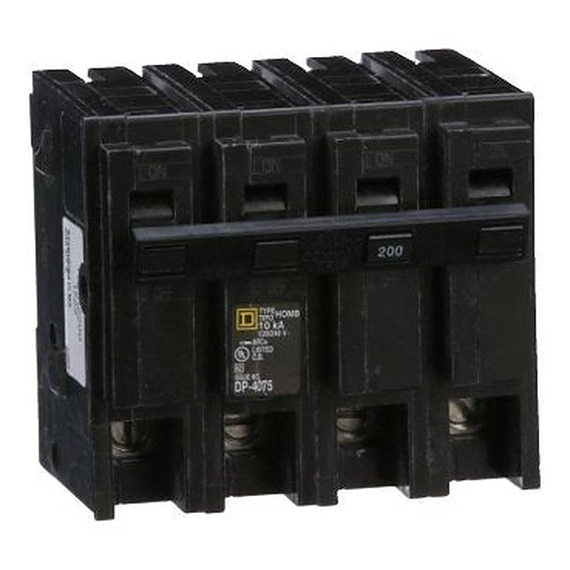 Mini main circuit breaker, Homeline, 200A, 2 pole, 120/240VAC, 10kA AIR, standard type, plug in, UL (Mini main circuit breaker Homeline) is a Schneider Electric product. Designed for reliable performance and long service life. Available across Iraq — contact us for pricing and delivery options.