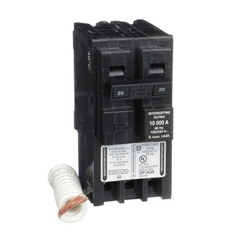 Mini circuit breaker, Homeline, 20A, 2 pole, 120/240VAC, 10kA AIR, ground fault class B, plug in, UL [TAA] (Mini circuit breaker Homeline) is a Schneider Electric product. Designed for reliable performance and long service life. Available across Iraq — contact us for pricing and delivery options.