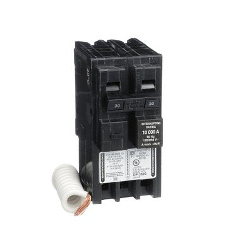 Mini circuit breaker, Homeline, 30A, 2 pole, 120/240VAC, 10kA AIR, ground fault class B, plug in, UL [TAA] (Mini circuit breaker Homeline) is a Schneider Electric product. Designed for reliable performance and long service life. Available across Iraq — contact us for pricing and delivery options.