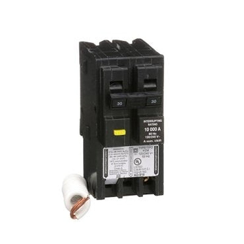 Mini circuit breaker, Homeline, 30A, 2 pole, 120/240VAC, 10kA AIR, ground fault class A, plug in, UL [TAA] (Mini circuit breaker Homeline) is a Schneider Electric product. Designed for reliable performance and long service life. Available across Iraq — contact us for pricing and delivery options.
