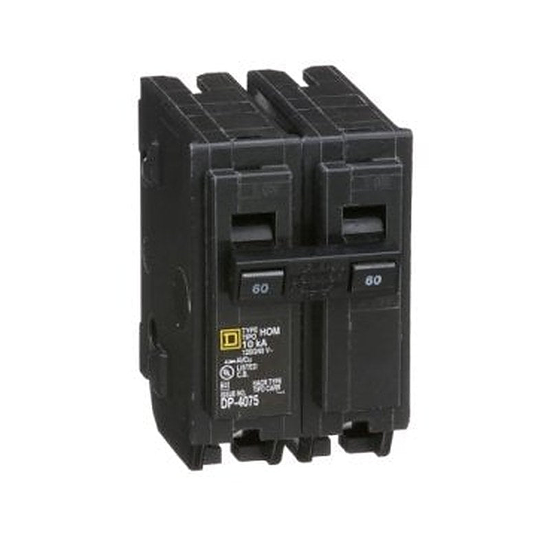 Mini circuit breaker, Homeline, 60A, 2 pole, 120/240VAC, 10kA AIR, standard type, plug in, UL (Mini circuit breaker Homeline) is a Schneider Electric product. Designed for reliable performance and long service life. Available across Iraq — contact us for pricing and delivery options.