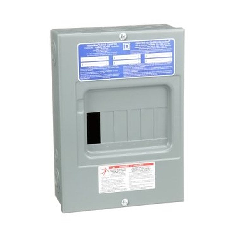 Load center, Homeline, 1 phase, 6 spaces, 12 circuits, 100A fixed main lugs, NEMA1, surface cover (Load center Homeline) is a Schneider Electric product. Designed for reliable performance and long service life. Available across Iraq — contact us for pricing and delivery options.