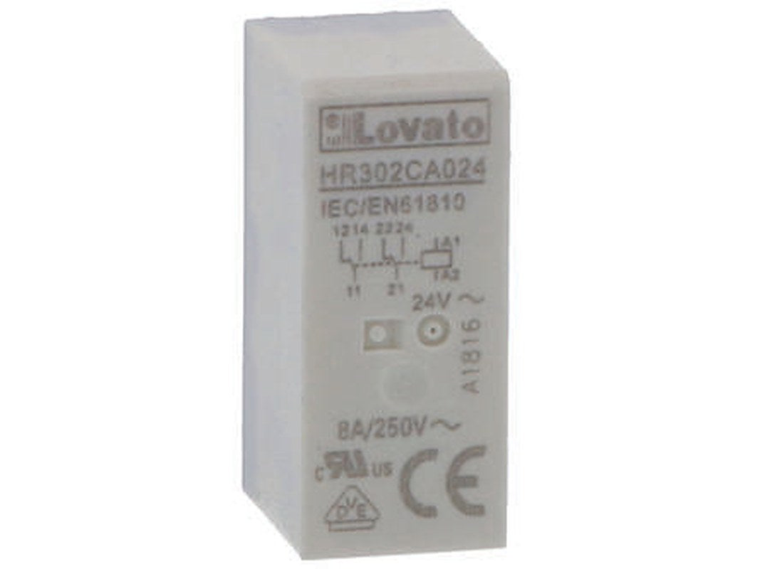 Lovato DIN Rail Non-Latching Relay, 12V dc Coil, 16A Switching Current, SPDT