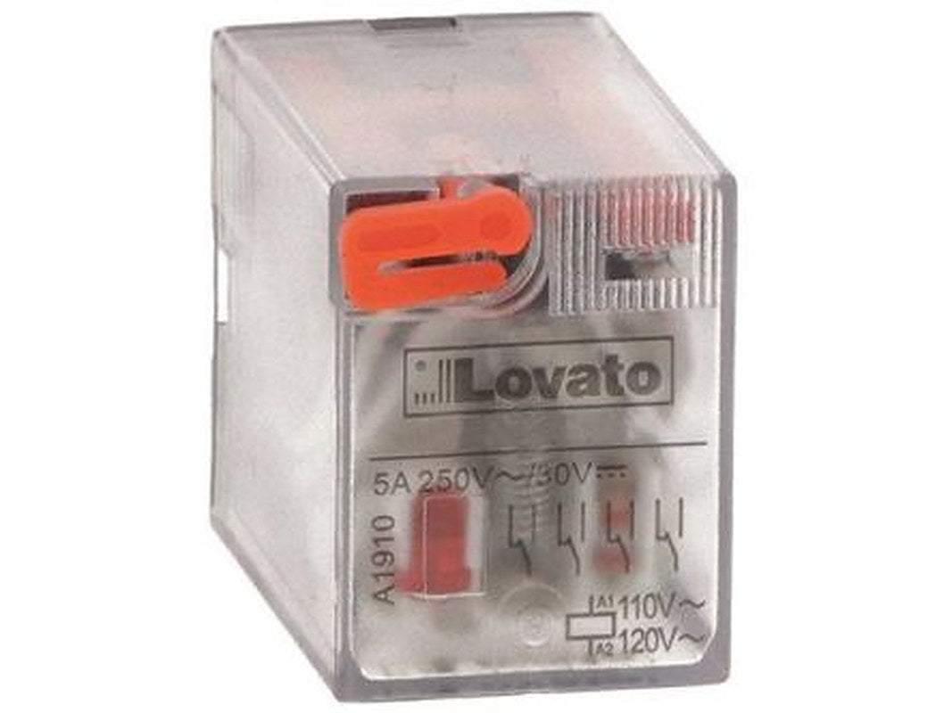 Lovato DIN Rail Non-Latching Relay, 230V ac Coil, 7A Switching Current, DPDT