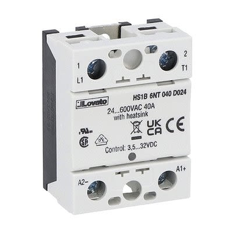 Lovato HS1 Series Relay, 50 A Load, DIN Rail Mount, 600 V ac Load, 32V dc Control