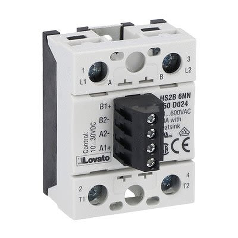 Lovato HS2 Series Relay, 50 A Load, DIN Rail Mount, 600 V ac Load, 32V dc Control