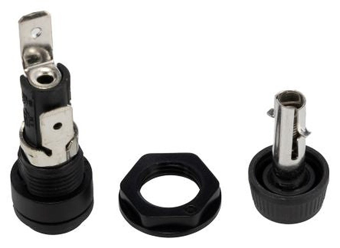 Eaton 16A Panel Mount Fuse Holder, 1P-Pole for 1/4 x 1-1/4 in, 25V