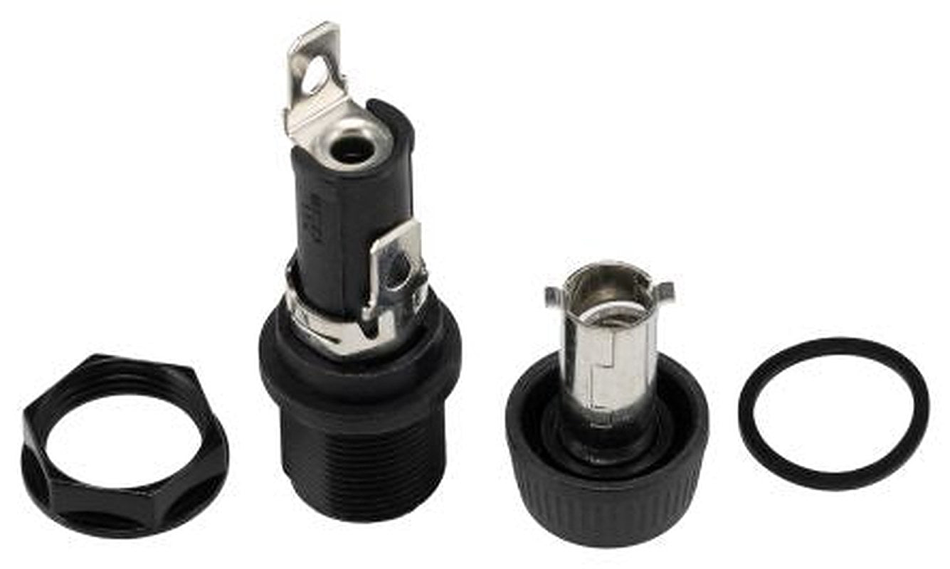 Eaton 20A Panel Mount Fuse Holder, 1P-Pole for 1/4 x 1-1/4 in, 250V