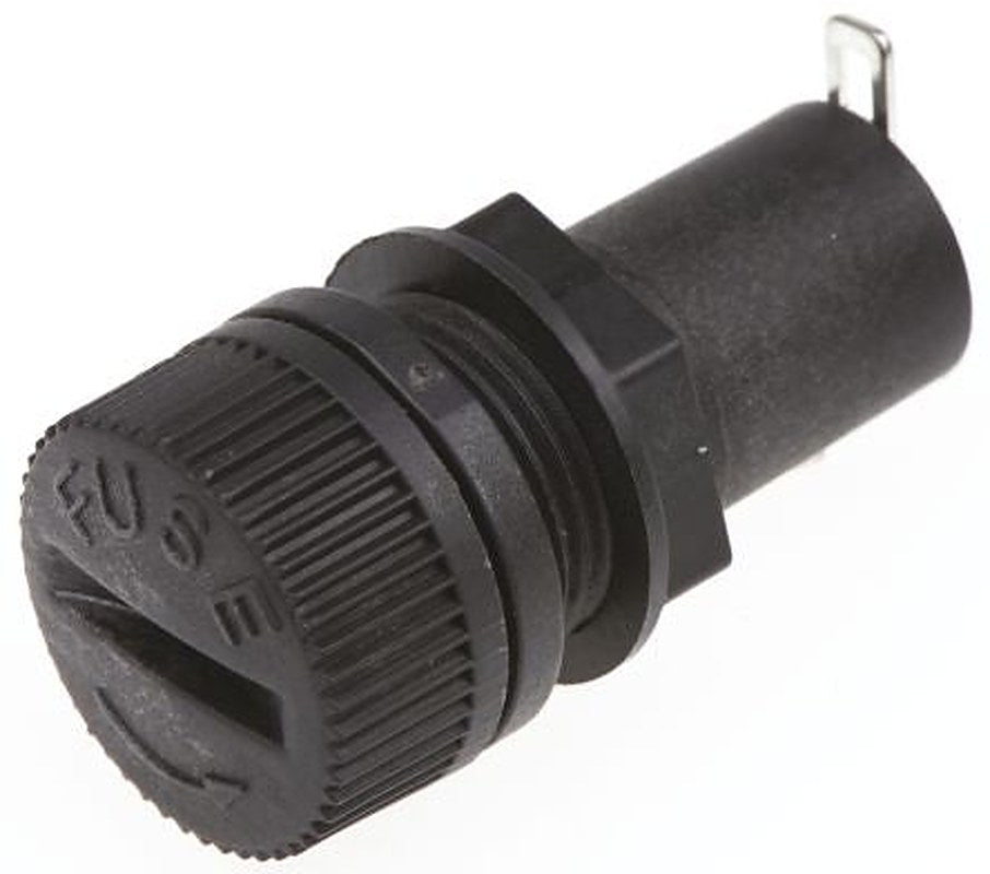 Eaton 6.3A Panel Mount Fuse Holder, 1P-Pole, 250V ac