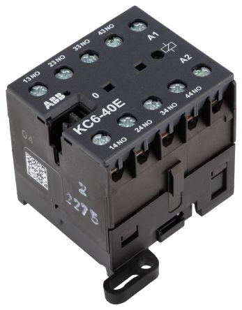 ABB KC6-40E Contactor Relay, 12V dc Coil, 4-Pole, 4 A 690V, 4 NO, 600V