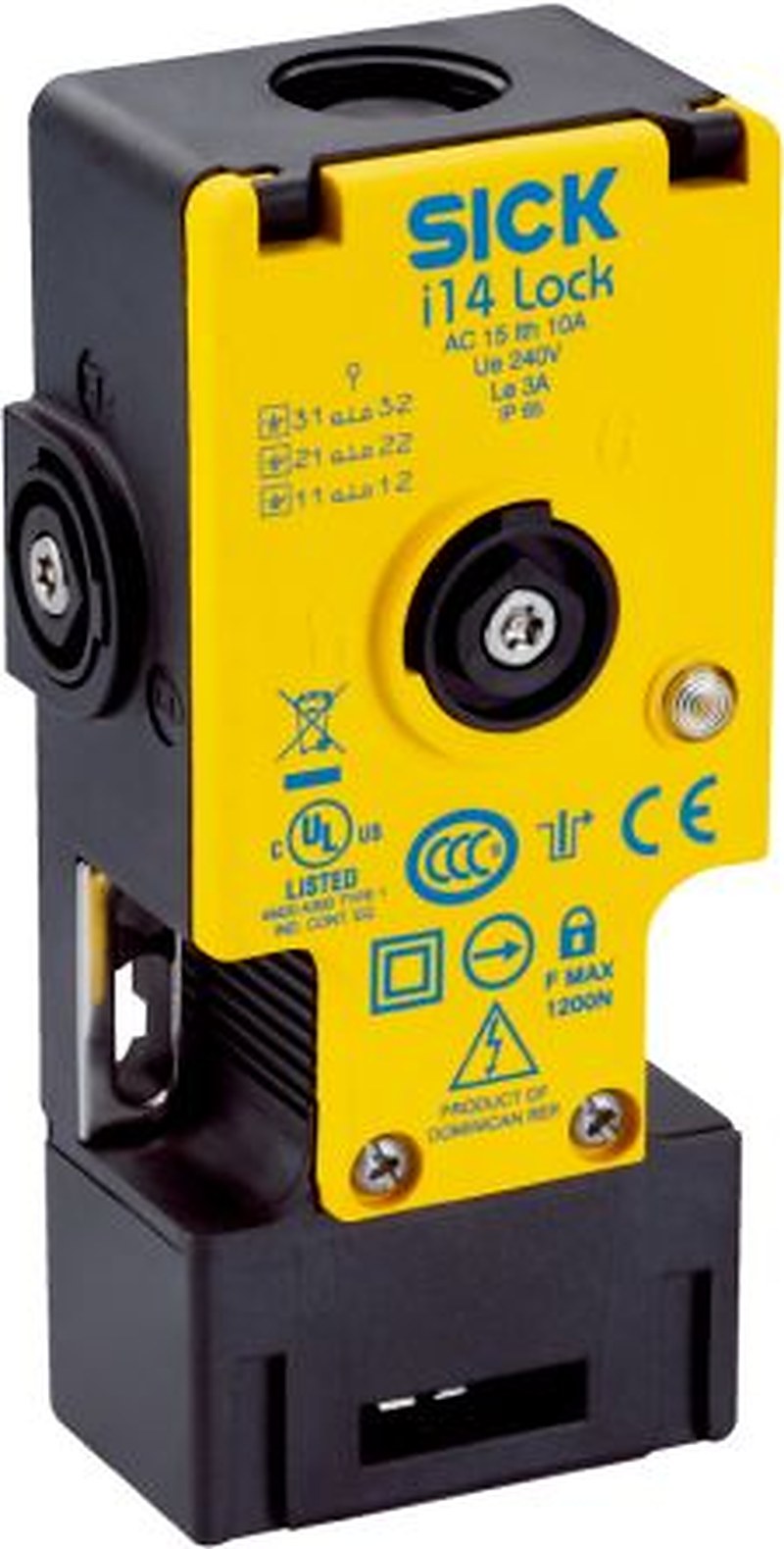 SICK i14 Safety Interlock Switch, Electromagnetic, Fibreglass Reinforced Thermoplastic, Electromagnetic