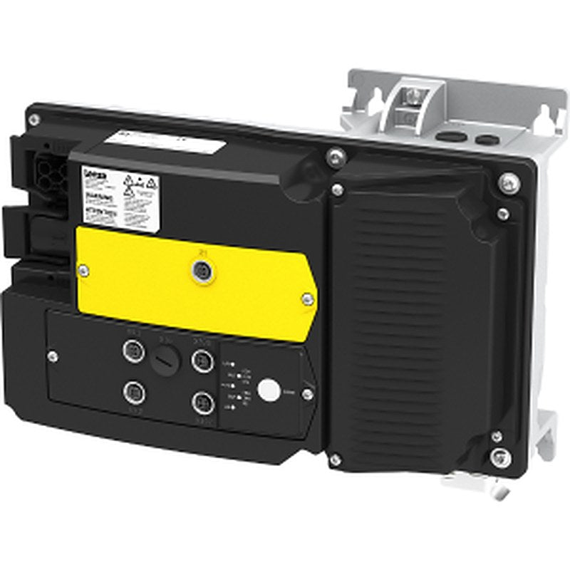 Mains voltage: 3 AC 400/480; Power - Heavy duty (hp): 10.0; Fieldbus: EtherNet/IP; Safety module: Basic Safety - STO; Extension box: Without extension box; Design/mounting: Wall