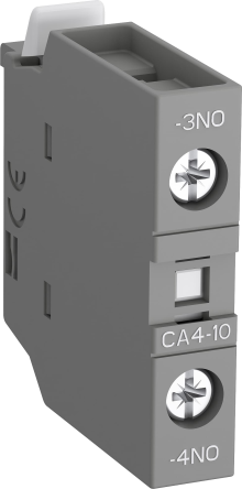 ABB Auxiliary Contact, 1 Contact, 1 NO, CA4, Front, 6 A, 690V ac, 1SBN010110T1010 CA4-10-T