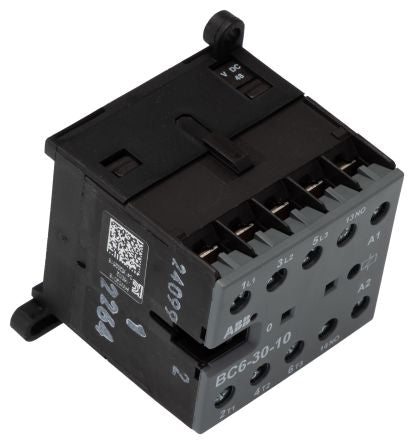 ABB B Contactor, 42V Coil, 3-Pole, 20 A, 4 kW 42V, 3 NO