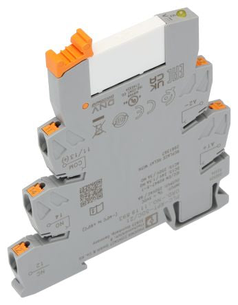Phoenix Contact PLC-RPT Series Relay Module, DIN Rail, 5V dc Coil, SPDT, 38mA