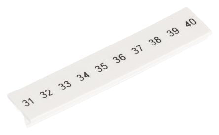 Phoenix Contact, ZB5.LGS :31 -40 Polyamide Zack Marker Strip for use with Terminal Block