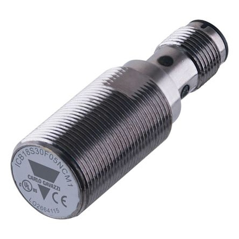 Carlo Gavazzi ICB18S30F05POM1 Threaded Barrel Inductive Proximity Sensor, M18 PNP ICB18 36V dc 5 mm 36 V dc 200mA