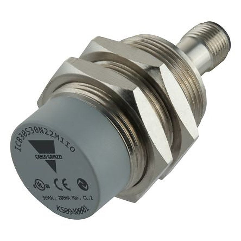 Carlo Gavazzi ICB30S30N22M1IO Barrel Inductive Proximity Sensor, M30 IO-Link ICB30 36V dc 22 mm 36 V dc 200mA