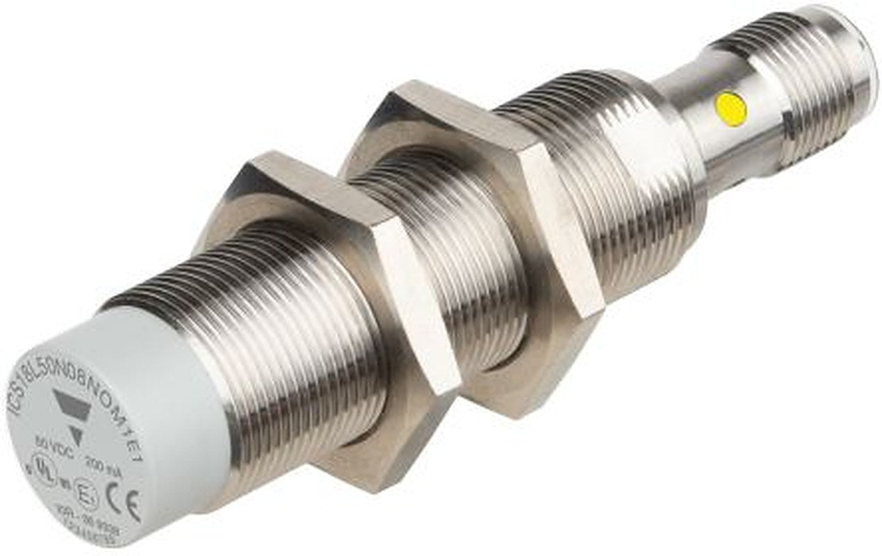 Carlo Gavazzi ICS18L50N14PCM1E1 Threaded Barrel Inductive Proximity Sensor, M18 PNP ICS18 60V dc 14 mm 60 V dc 200mA
