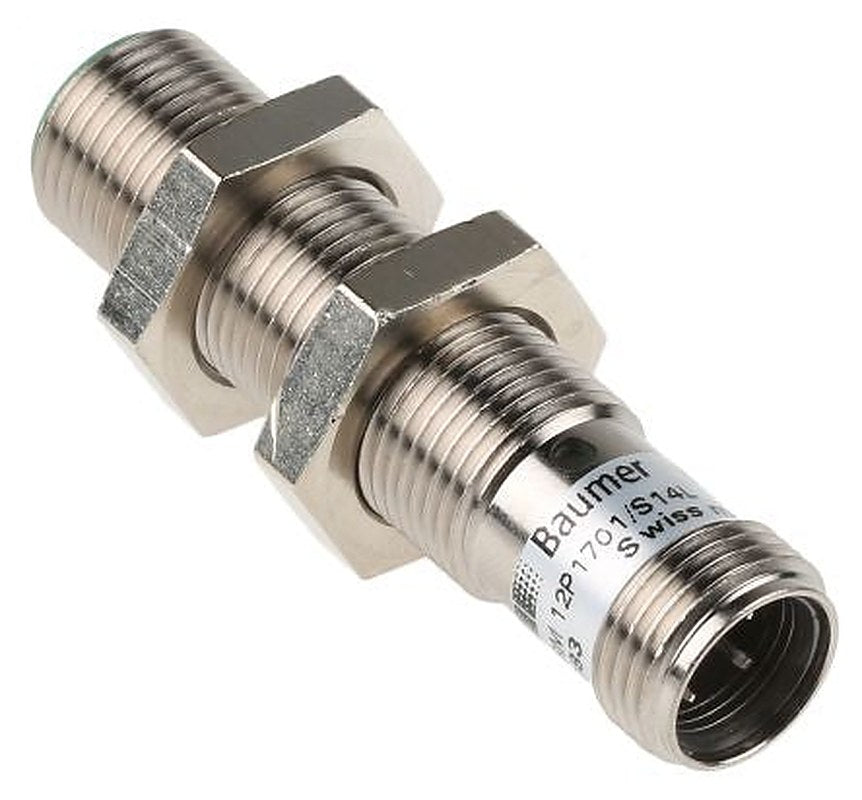 Baumer IFRM 12P1701/S14L Threaded Barrel Inductive Proximity Sensor, M12 x 1 PNP 30V 4 mm 30 V dc 200mA