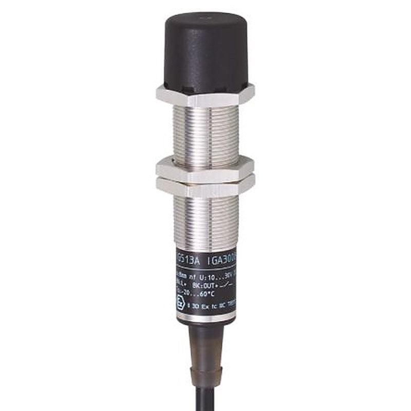 ifm electronic IG001A Threaded Barrel Inductive Proximity Sensor, M18 x 1 2-Wire IG0 250V ac/dc 8 mm 250 V ac 250 V dc