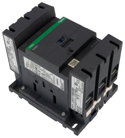 Schneider Electric TeSyS D Contactor, 220V ac Coil, 3-Pole, 200 A, 55 kW 220V ac, 3 NO, 300 V dc, 1000V ac